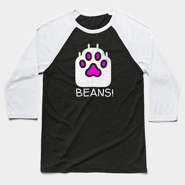 Kitty Toe Beans Baseball T-Shirt by Muzehack